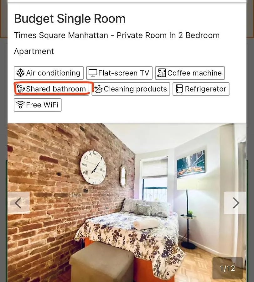 Guest house Times Square Manhattan - Private Room In 2 Bedroom Apartment United States